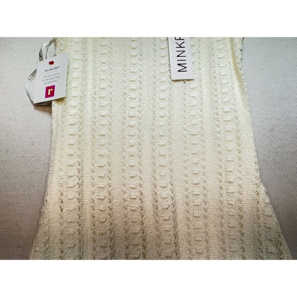 NWT Minkpink Women's Tinsley Knit Midi Dress XS Sleeveless Textured Open Back - Picture 7 of 16